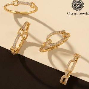 Charm_Jewells 18K Gold Plated <b>Silver</b> Moissanite IGI Certified 3 GM <b>Eternity</b> Band <b>Ring</b> Brilliant Cut Prong Setting Women's <b>Ring</b> - Product Image 4