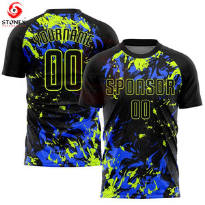 Maillot de football personnalisé pour homme, léger, anti-humidité, imprimé par sublimation, uniforme d'équipe, fabricant OEM ODM - Product Image 2