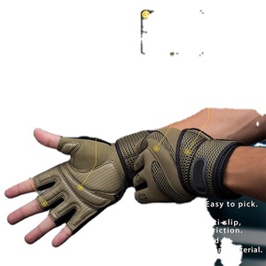 ถุงมือออกกำลังกายระบายอากาศได้สำหรับทุกเพศถุงมือออกกำลังกายน้ำหนักเบาปรับได้ - Product Image 2