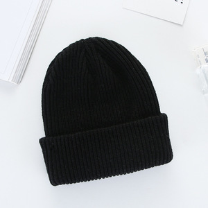 Gorro de Punto Acrílico Unisex de Alta Calidad, Color Sólido, Tejido Acanalado, Invierno, Casual, 56-58CM, Gorros para Adultos, Servicio OEM - Product Image 5