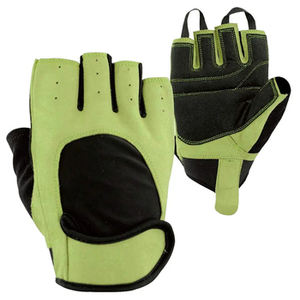 Gants de sport respirants en cuir de vachette antidérapants à manchette longue pour hommes et femmes, personnalisables (logo et couleur) pour la musculation et l'entraînement en salle de sport – Offre Spéciale - Product Image 5