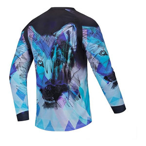 Maillot de cyclisme pour hommes, manches longues, chemise de motocross, vêtements de course hors route, respirant, séchage rapide, léger, pour vélo de montagne - Product Image 2