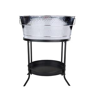 Cubo de metal ovalado de última tendencia para vino, cubo de hielo de hierro galvanizado, cubo de hojalata liso para cerveza, cubo de vino ovalado, tamaño personalizado - Product Image 3