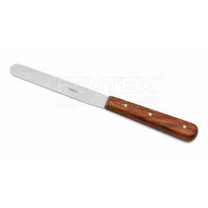 Espátulas Farmacéuticas de Acero Inoxidable de Alta Calidad con Mango de Madera, Espátula para Mezclar Polvo y Ungüento de Laboratorio - Product Image 1