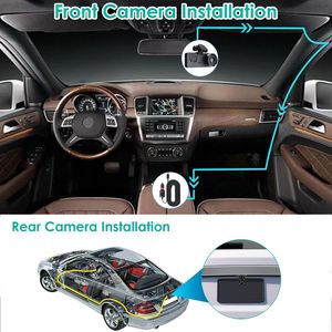 Dash Cam con Scheda MMC 32G, Sensore G, Registratore di Guida Anteriore e Posteriore, DVR per Auto con Rilevamento del Movimento, Monitoraggio Parcheggio, 3 Canali - Product Image 5