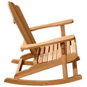 Ensemble de 2 chaises à bascule Adirondack Marron 100 x 77 x 99 cm pour usage en jardin - Product Image 6