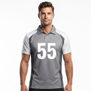 Wholesale High-Quality Cricket Jersey Men's Cricket Jersey with Number Men's Cricket Outdoor Sports Shirt - Product Image 6