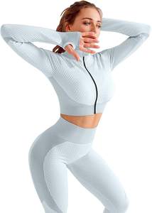 Ensemble de pantalons de yoga pour femmes, tenue de sport pour la salle de sport, leggings de sport taille haute, vêtements de sport haut de gamme pour femmes - Product Image 6