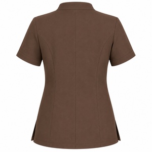 New Arrival Modern Medical <b>Scrub</b> <b>Set</b> Women Nursing Uniform Short Sleeve Top And Pants Workwear For Hospital Use - Product Image 3