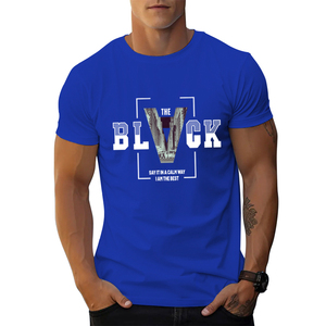 Camiseta de Gran Tamaño para Hombre con Estampado DTG, Algodón Suave Premium, Diseño Gráfico Digital Personalizado, Cuello Redondo, Manga Corta, Estilo Casual Urbano - Product Image 4