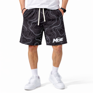 Pantalones Cortos Deportivos para Hombre con Estampado por Sublimación Completa, Ropa Deportiva Ligera de Poliéster, Fabricación Personalizada OEM al por Mayor - Product Image 1