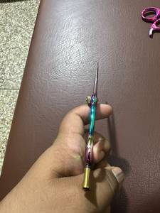 Ciseaux de coiffure professionnels en acier inoxydable 4Cr13, lame tranchante, pour droitiers, manche long, pliables, pour salon de coiffure - Product Image 4