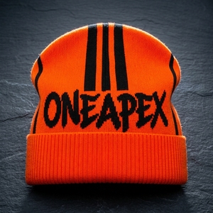 Custom Orange Knit Beanie Hat Black Logo Ribbed <b>Winter</b> <b>Cap</b> Unisex Streetwear Fashion Headwear Wholesale Manufacturer OEM - Product Image 4