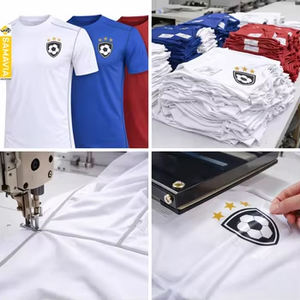 Camisetas de Fútbol Personalizadas por Sublimación Samavia para Hombre |   Diseño a Medida |   Tejido Transpirable Antibacteriano que Absorbe la Humedad 100% Poliéster - Product Image 3