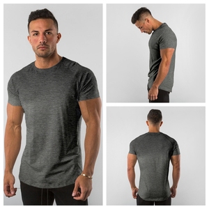 Custom Breathable Fitness T <b>Shirt</b> Printing Cotton Plain Round Neck T <b>Shirt</b> Men <b>White</b> Short Sleeves <b>Slim</b> <b>Fit</b> Gym Tops - Product Image 5