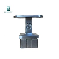 Selle plate, Angle Flexible, Rail en bois/métal, acier inoxydable satiné, Supports de main courante verticaux réglables