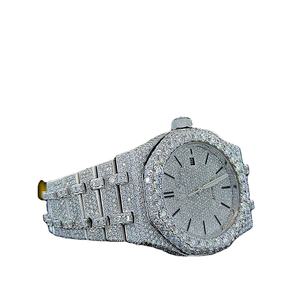 Nuevo Reloj de Lujo de Alta Calidad Resistente al Agua con Movimiento Automático Analógico de Acero Inoxidable con Diamantes de Moissanita para Unisex - Product Image 1