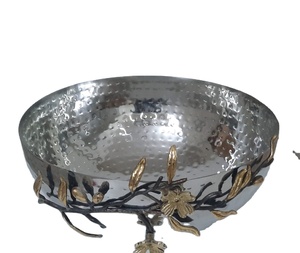 High Quality Silver Plated Serving Bowl With Stand For Dry fruits / <b>Sweets</b> New Design Chocolate bowl Direct by manufacturer - Product Image 2