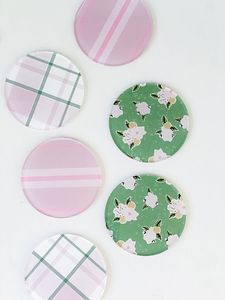 High Quality Clear Acrylic Drink Coasters Custom Logo Printed Laser Cut Transparent Coaster Set Heat Resistant <b>Table</b> <b>Protection</b> - Product Image 3