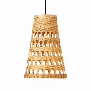 Natural Bamboo <b>Bedroom</b> Star Pendant Lamp Modern Japandi Open Weave Bell <b>Light</b> <b>Shade</b> <b>for</b> Resort Hotel <b>Bedroom</b> Decor - Product Image 5