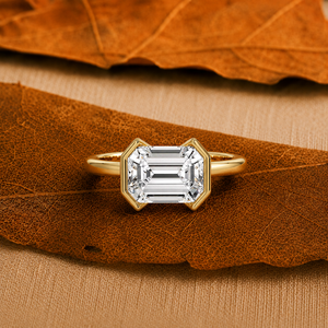 Premium 2CT Emerald Cut Lab Grown Diamond <b>Ring</b> Women 14K Solid Gold IGI Certified <b>Wedding</b> Engagement Jewelry - Product Image 6