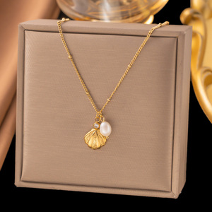 Juego de Collares de Moda con <span class=keywords><strong>Colgante</strong></span> de Acero Inoxidable de Lujo para Regalo Moderno - Product Image 1