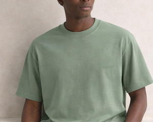 T-shirts courts en coton tricoté 220 GSM 100 % coton, imprimés sérigraphiés sur le devant, séchage rapide, luxe, respirants, col rond, coupe classique, vente en gros - Product Image 4