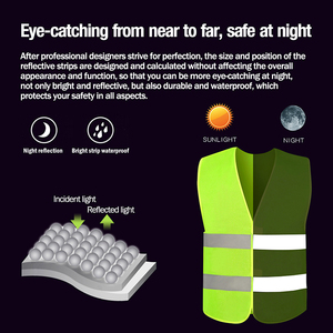 Chaleco de seguridad reflectante de alta calidad para trabajadores, chaleco de seguridad de alta visibilidad con color personalizado, nuevo diseño, chaleco de trabajo de seguridad. - Product Image 2