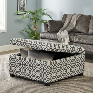 Richmond <b>Storage</b> Ottoman Stylish <b>Stool</b> with Hidden <b>Storage</b> Space - Product Image 3