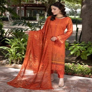 KINARA Collection Ensemble de robes en viscose pour femme Kurta-Pakistanaise Salwar Kameez Style indien et pakistanais - Product Image 5