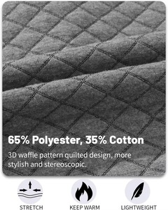 Blouson Bomber Homme Léger en Coton Gaufré Sur Mesure, Style Universitaire, Doublure Matelassée, Logo Avant, Vêtement d'Hiver - Product Image 2