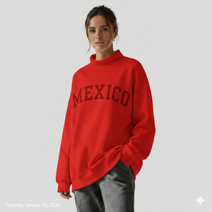 Sweat-shirt oversize à col montant pour femme, style idole, coupe ample, tendance et populaire - Product Image 4