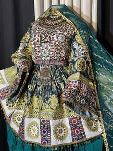 Exclusive Afghani Casual <b>Dresses</b> Traditional Festival Wear Handmade Embroidered Women's Fashion Collection - Product Image 2