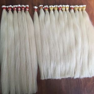 Extensions de cheveux en vrac de haute qualité au prix de gros 100 grammes 28 pouces cheveux Nasa à double tirage en couleurs - Product Image 1