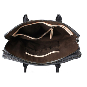 Maletín profesional de cuero para portátil con múltiples compartimentos de almacenamiento a precio de mayoreo - Product Image 6