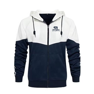 Autumn Winter Premium Warm Men Tracksuit Full Zip Hoodie Sweatpants Solid Colors <b>Fleece</b> <b>Jogger</b> Set For Men - Product Image 4