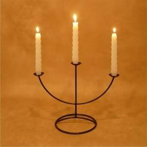 Candélabre Moderne Doré en Fer Forgé – Support de Bougies Circulaire pour Fond de Scène de Mariage, Décoration de Table à 4 Lumières pour Événements et Banquets - Product Image 6