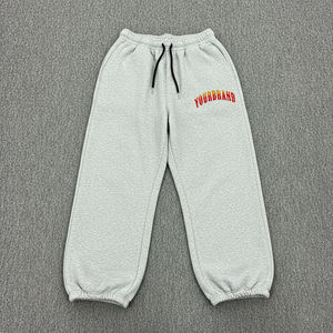 Pantalon de jogging en polaire polyester/coton sur mesure pour femme, de haute qualité, respirant, écologique, noir, dentelle, hip-hop - Product Image 4