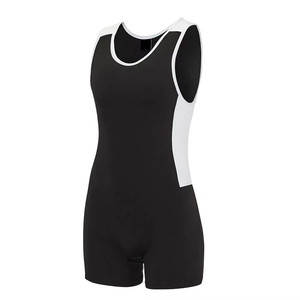 OEM Customized Color Logo <b>Men's</b> Wrestling <b>Singlet</b> Spandex/Polyester Anti-Wrinkle Quick Dry Breathable Summer Fitness Gym Plus - Product Image 2