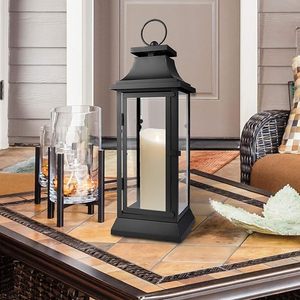 Farol Decorativo Moderno de Metal para Velas, Ideal para Hogar, Jardín, Patio, Restaurante, Hotel, Bodas y Eventos, Decoración Luminosa al por Mayor - Product Image 1