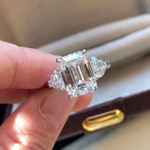 Igi/gia Lab เติบโตวินเทจ14K สีเหลืองทองงานแต่งงาน/แหวนหมั้นเพชรกลมตัดเหมาะสำหรับทุกเพศของขวัญวันครบรอบและงานปาร์ตี้ - Product Image 4