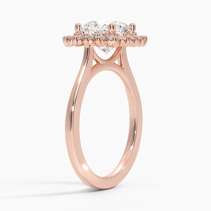 Anillo de Boda Clásico con Diamante Moissanite y Halo Brillante en Plata 925, Joyería Nupcial, Regalo de Aniversario - Product Image 2