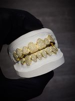 Grillz sur mesure haut de gamme en argent sterling 925, sertis de diamants Moissanite VVS, effet glacé, brillance intense, bijoux dentaires Hip Hop, vente en gros