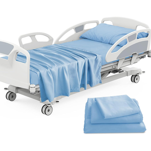 Hospital Medical Bedsheet Premium Polycotton Fabric Soft Comfortable Durable Easy Care Nursing Home Clinic Bedding - Product Image 1