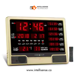 El reloj islámico Azan de la serie Titan con materiales de grado industrial Construcción resistente de fábrica y tiempos de oración digitales - Product Image 5