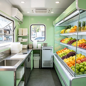Carrito de Comida Móvil Personalizable con Congelador y Calentador, y Equipo Comercial para Helados y Trufas - Product Image 5