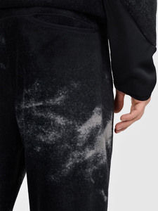Ensemble de survêtement en molleton tie-dye pour homme, ensemble premium noir avec sweat à capuche et pantalon de jogging pour homme, survêtement chaud d'hiver, vêtements de sport, logo personnalisé - Product Image 5
