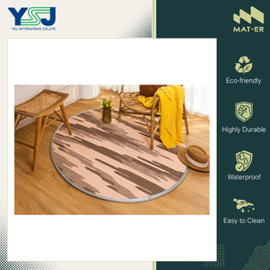 Fabriqué en Thaïlande, qualité exceptionnelle, tapis d'extérieur résistant à la corrosion, très vendu, rond, 100% polypropylène, tapis/paillasson en plastique - Product Image 6