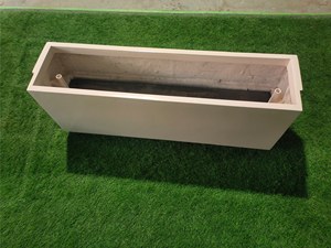Custom Wholesale White Fiberglass Hand Carved Classic Lightweight Durable Hanging Indoor/Outdoor Floor Square <b>Planter</b> Unique - Product Image 3