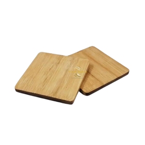 Natural Bamboo Square <b>Coaster</b> Eco Friendly <b>Drink</b> <b>Coaster</b> Handmade Bamboo Cup Mat for Table Protection and Home Decor - Product Image 2